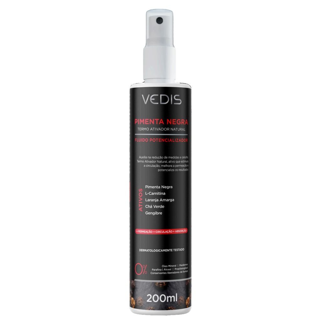 Fluído Termo Ativo de Pimenta Negra Vedis 200ml