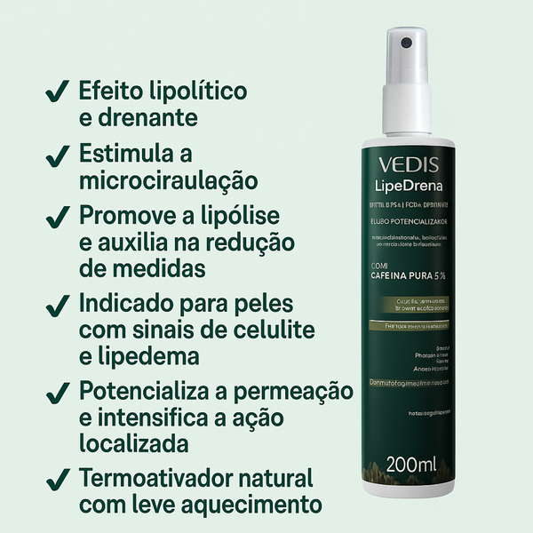 LipeDrena Fluido Potencializador Vedis 200ml