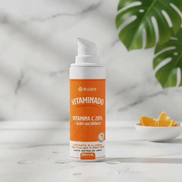 Sérum Facial Vitamina C 20% Com Ácido Hialurônico Beleza10 30ml