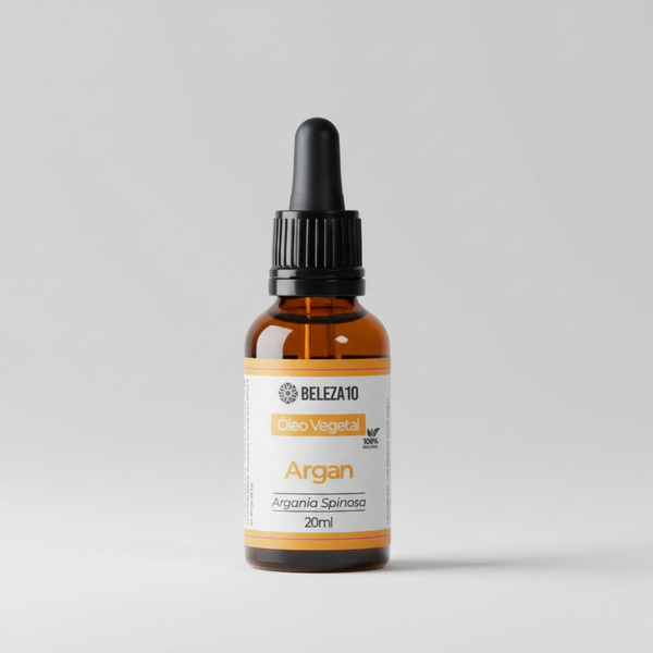 Óleo Vegetal Argan 100% Puro 20ml Beleza10