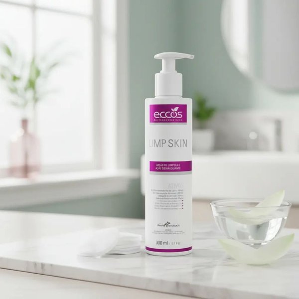 Loção de Limpeza Demaquilante Limp Skin 300ml Eccos
