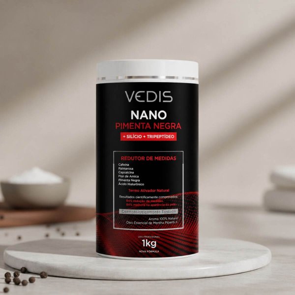 Creme de Massagem Termo Ativador Pimenta Negra Vedis 1kg