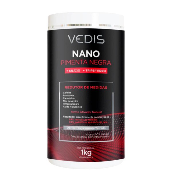 美容液 AE TERNARY Creme de Massagem Termo Ativador Pimenta Negra Vedis 1kg