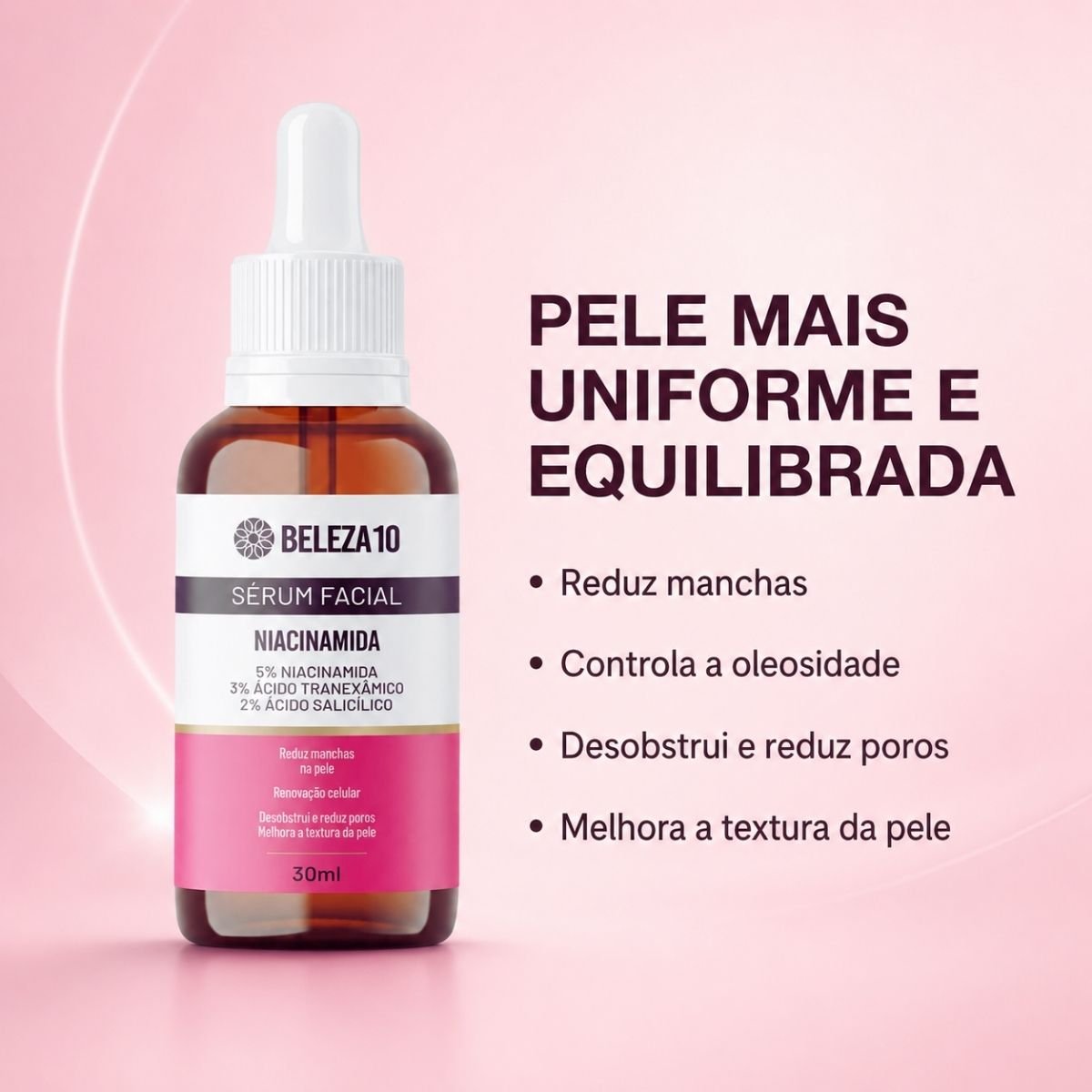 &Aacute;cido Tranex&acirc;mico para manchas e marcas aparentes