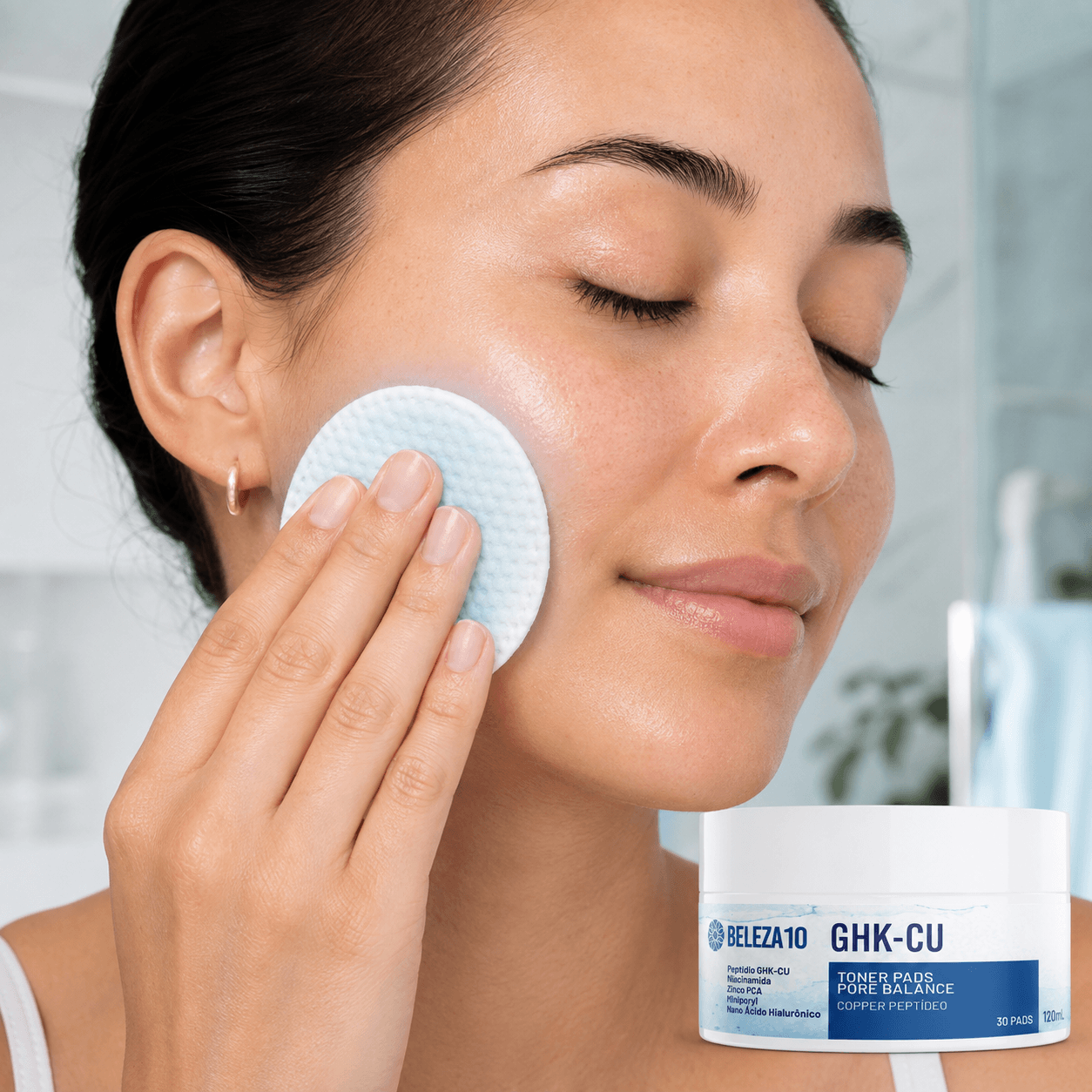 Toner Pads GHK-Cu Pore Balance Beleza10 com 30 discos