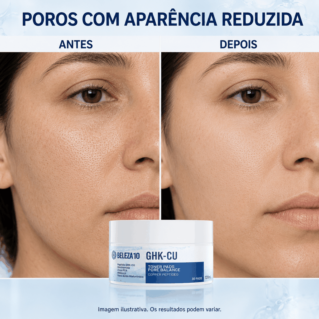 Toner Pads GHK-Cu Beleza10 30 discos
